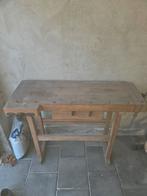 Oude Werkbank met Bankschroef, Doe-het-zelf en Verbouw, Werkbanken, Ophalen