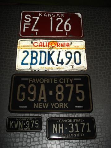 nummerbord usa + 2 Org kentekenhouders usa  beschikbaar voor biedingen