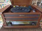 retro vintage platenspeler roadstar radio, cd, usb,cassette, Overige merken, Ophalen of Verzenden, Zo goed als nieuw, USB-aansluiting