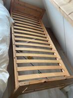 Grenen Eenpersoonsbed 100x200, Huis en Inrichting, Slaapkamer | Bedden, Ophalen, Gebruikt, Eenpersoons, 210 cm