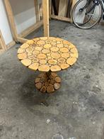Unieke Boomstam salontafel !! Van hout en epoxy, Ophalen of Verzenden