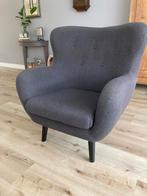 Leenbakker Viborg Stoel - Grijs - Comfortabel!, Huis en Inrichting, Ophalen, Gebruikt, Minder dan 75 cm, Stof