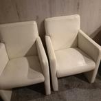 Leren stoel, Huis en Inrichting, Fauteuils, Ophalen, Zo goed als nieuw, 75 tot 100 cm, 50 tot 75 cm