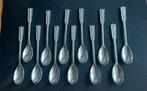 Tinnen lepel vaasje /12 klassieke Zilmeta thee lepeltjes, Ophalen of Verzenden