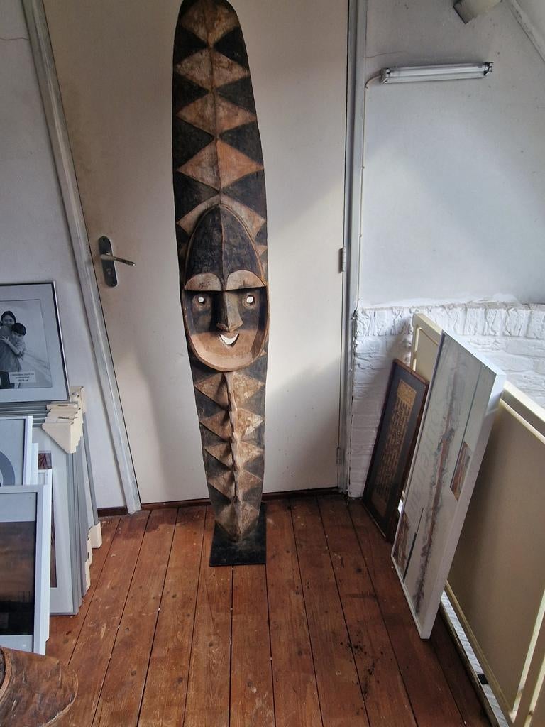 Papoea Nieuw Guinea beeld., Antiek en Kunst, Ophalen