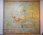 Oude XXL Schoolplaat schoolkaart Europa - Luinge & Stegeman, Antiek en Kunst, Antiek | Schoolplaten, Ophalen