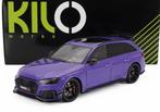 NZG 1:18 Audi RS4 Darwin Pro B9 Purple, Hobby en Vrije tijd, Modelauto's | 1:18, Ophalen of Verzenden, Nieuw, Auto, Overige merken