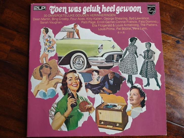 2 LP - Toen was geluk heel gewoon, Cd's en Dvd's, Vinyl | Jazz en Blues, Jazz, 1960 tot 1980, 12 inch, Ophalen of Verzenden