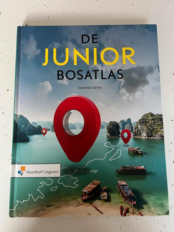 De Junior Bosatlas - Topografie leren!, Boeken, Atlassen en Landkaarten, Zo goed als nieuw, Bosatlas, Wereld, 2000 tot heden, Ophalen of Verzenden