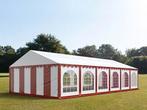 Partytent 6 x 12M PVC zeil + versterkt frame incl grondframe, Ophalen, Gebruikt