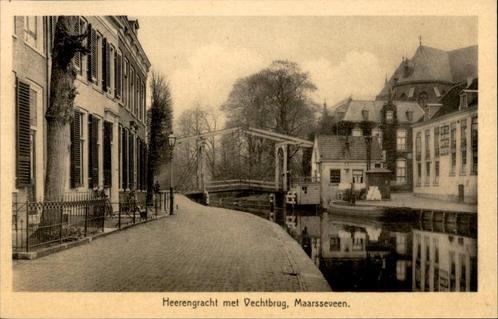Maarsseveen Heerengracht en Vechtbrug  st 1941, Verzamelen, Ansichtkaarten | Nederland, Gelopen, Utrecht, 1920 tot 1940, Ophalen of Verzenden