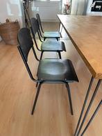 Set van 2 zwarte schoolstoeltjes, Ophalen, Nieuw, Zwart, Twee