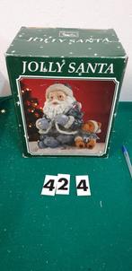 424 ] kerstbeeld jolly santa keramiek, Diversen, Ophalen of Verzenden
