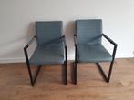 Set van 2 moderne eetkamerstoelen, Huis en Inrichting, Stoelen, Ophalen, Gebruikt, Twee, Blauw