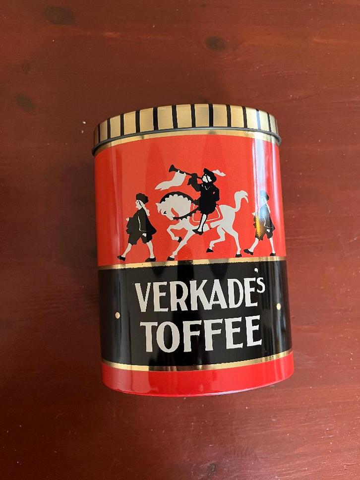 Verkade Toffee blik, Verzamelen, Blikken, Gebruikt, Koek(jes), Verkade, Ophalen of Verzenden