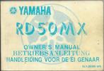 Yamaha RD50 MX handleiding instructieboek (021v), Ophalen of Verzenden, Zo goed als nieuw