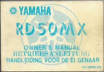 Yamaha RD50 MX handleiding instructieboek (021v) beschikbaar voor biedingen