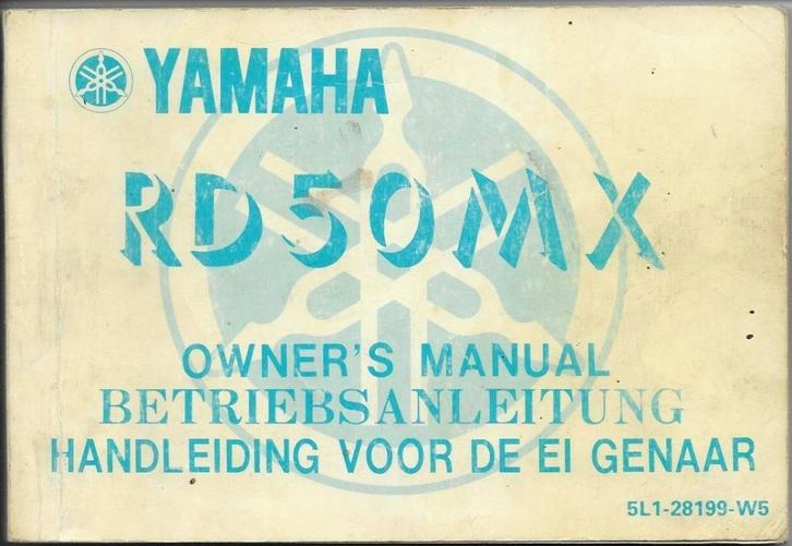 Yamaha RD50 MX handleiding instructieboek (021v), Fietsen en Brommers, Handleidingen en Instructieboekjes, Zo goed als nieuw, Ophalen of Verzenden