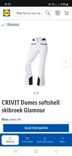 Skibroek softshell dames wit S (36), Ophalen of Verzenden, Zo goed als nieuw, Maat 36 (S), Broek