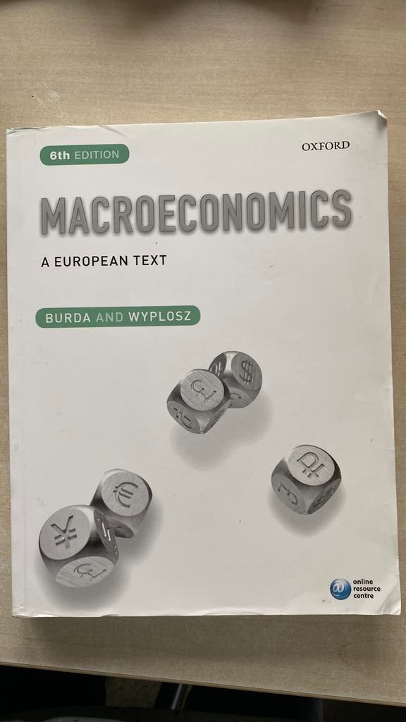 Macroeconomics a European text (Burda and Wyplosz), Boeken, Ophalen of Verzenden, Beta, Gelezen, WO