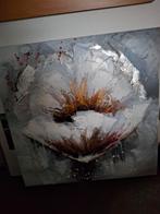 Bloem schilderij 75x75 cm, Ophalen of Verzenden