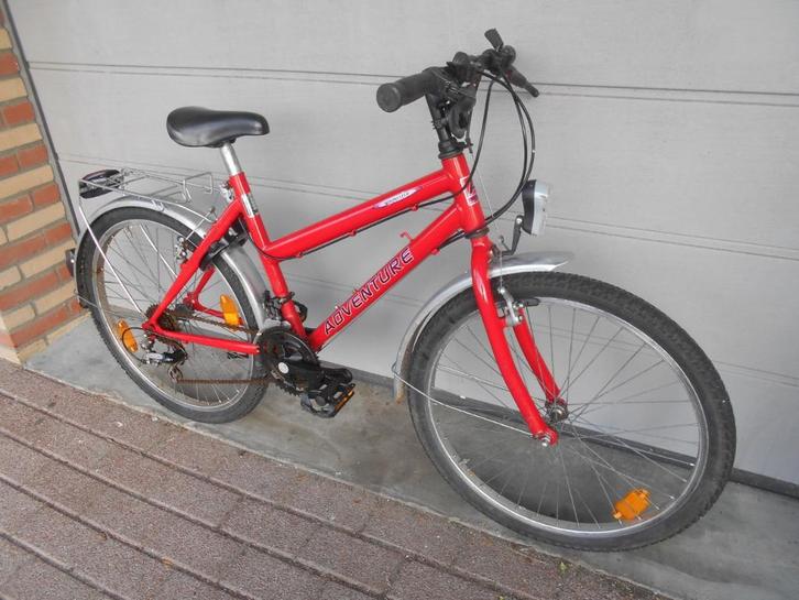 Veilige Goede Adventure Youngster, Alles werkt, 24-inch, Fietsen en Brommers, Fietsen | Jongens, 24 inch, Handrem, Versnellingen
