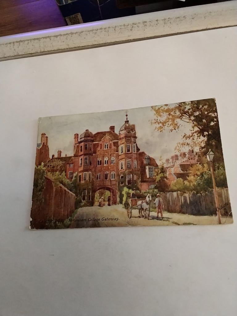 WILLIAM MATTHISON.  NEWNHAM COLLEGE GATEWAY CAMBRIDGE, Verzamelen, Ophalen of Verzenden, Voor 1920, Sterren en Beroemdheden