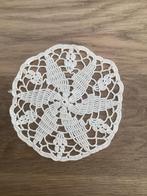 Gehaakt oud kleedje - 13cm - katoen wit - antiek -, Ophalen