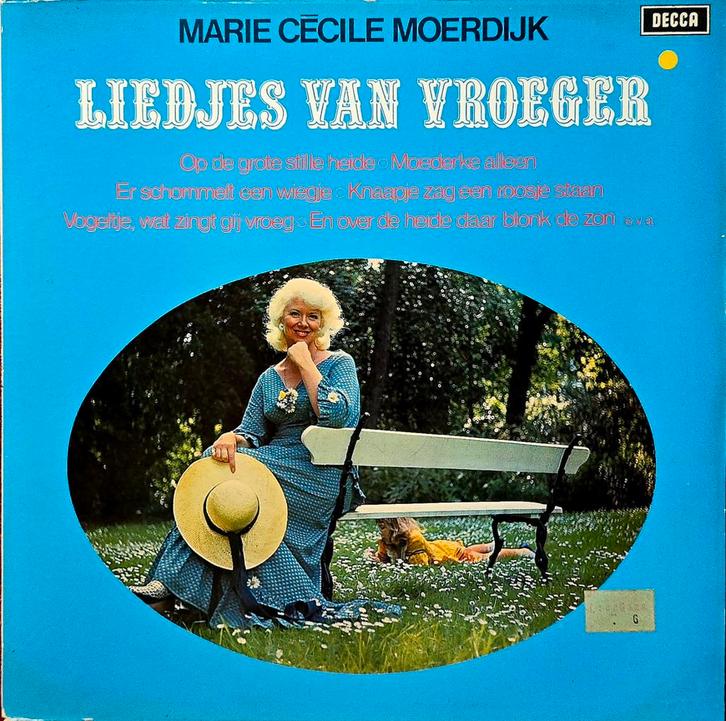Marie Cécile Moerdijk - Liedjes Van Vroeger LP, Cd's en Dvd's, Vinyl | Nederlandstalig, Gebruikt, Levenslied of Smartlap, 12 inch