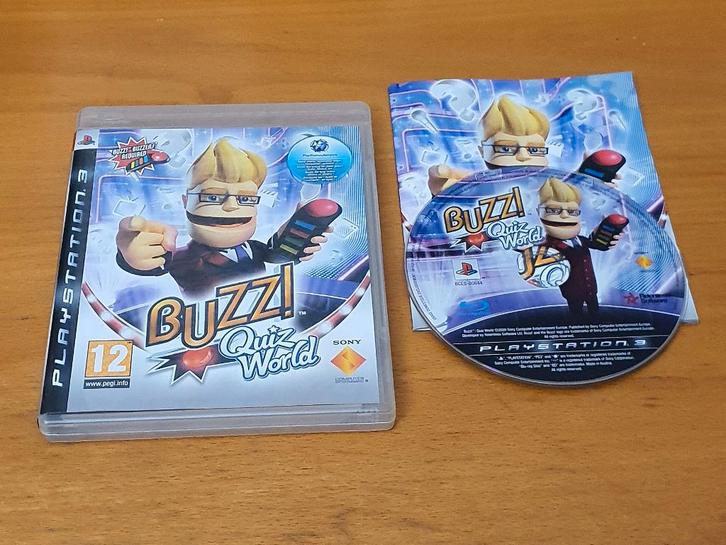 PS3 | Buzz! Quiz World, Spelcomputers en Games, Games | Sony PlayStation 3, Gebruikt, Puzzel en Educatief, 3 spelers of meer, Vanaf 3 jaar