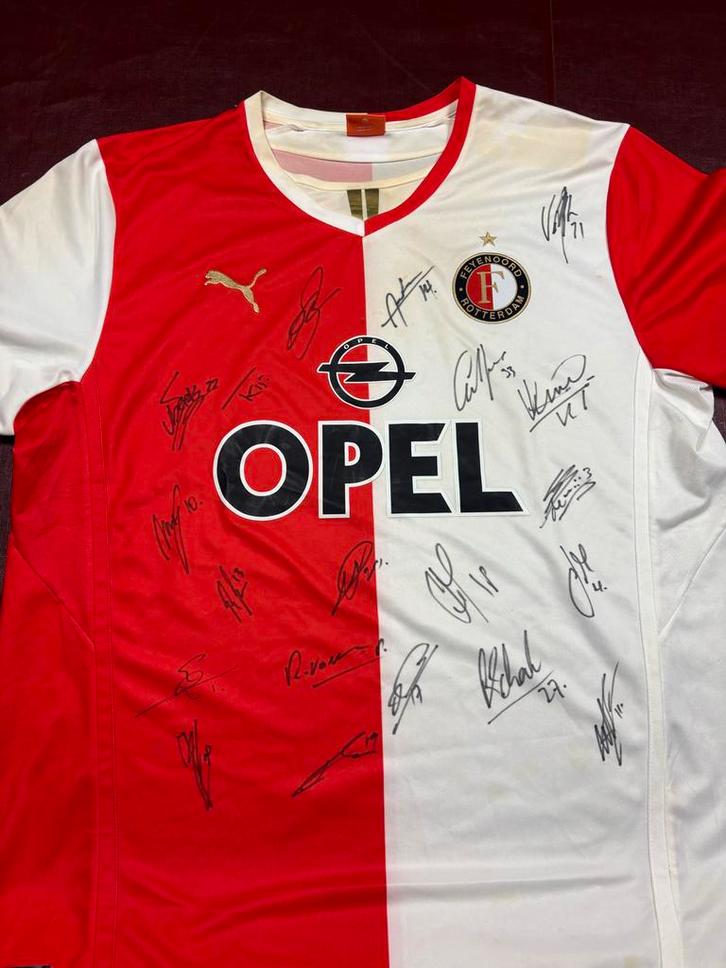 Gesigneerd Feyenoord shirt - Volledig Team - Opel, Sport en Fitness, Voetbal, Gebruikt, Shirt, Ophalen of Verzenden