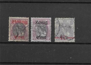 Nederland 1919-21, NVPH 102, 103 & 106, Gestempeld. beschikbaar voor biedingen