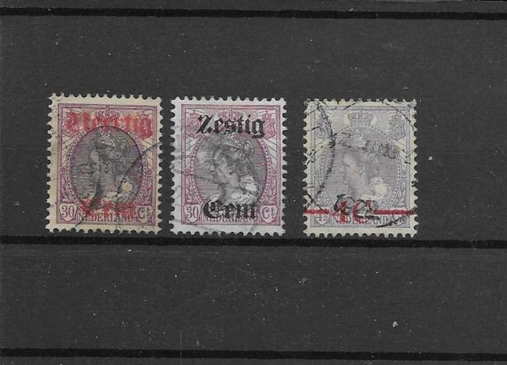 Nederland 1919-21, NVPH 102, 103 & 106, Gestempeld., Postzegels en Munten, Postzegels | Nederland, Gestempeld, T/m 1940, Verzenden