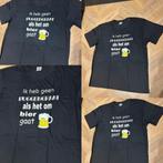 T shirt heren drank bier mancave cadeau bedrukte kleding bar, Ophalen of Verzenden, Nieuw, Overige maten, Zwart