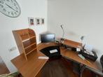 IKEA Hoekbureau Galant-Effektiv, Huis en Inrichting, Bureaus, Ophalen, In hoogte verstelbaar, Zo goed als nieuw, Bureau