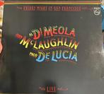 Al Dimeola John McLaughlin Paco de Lucia live lp, Cd's en Dvd's, Ophalen of Verzenden, Zo goed als nieuw, 12 inch