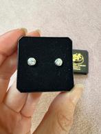 Zilveren oorbellen 925 – ronde zirkonia stekers - nieuw, Nieuw, Ophalen of Verzenden, Knopjes of Stekers, Zilver