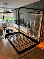 Hemelbed VTWonen 120x200, Huis en Inrichting, Slaapkamer | Bedden, Ophalen, Zwart, Tweepersoons, Zo goed als nieuw