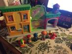 Sesamstraat speelhuisje met Elmo en meer poppetjes, Kunststof, Ophalen of Verzenden
