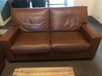 Echt lederen Tweezitsbank- Zeer mooi- 175 cm- Gratis ophalen, Huis en Inrichting, Banken | Bankstellen, Ophalen, Tweepersoons