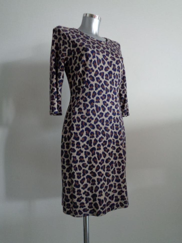 RIANI leopard jurk maat 38 viscose nieuw, Kleding | Dames, Jurken, Nieuw, Maat 38/40 (M), Bruin, Knielengte, Ophalen of Verzenden