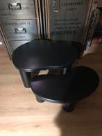 Stijlvolle zwarte salontafels van action, Huis en Inrichting, Tafels | Bijzettafels, Minder dan 55 cm, Gebruikt, Ophalen of Verzenden