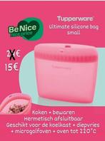 Tupperware Silicone Bag S - Roze - Nieuw!, Huis en Inrichting, Keuken | Tupperware, Ophalen of Verzenden, Nieuw