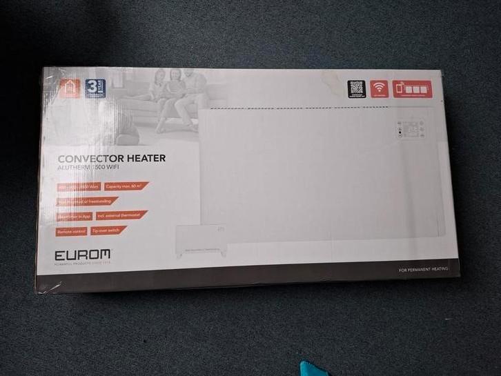 De Eurom Alutherm 1500 Wifi convectorkachel, Nieuw!, Huis en Inrichting, Kachels, Zo goed als nieuw, Overige soorten, Elektrisch