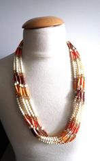 Collier in natuurtinten, Verzenden, Zo goed als nieuw, Overige materialen