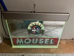 Reclamespiegel Mousel Bier, Ophalen of Verzenden, Gebruikt, Lichtbak of (neon) lamp