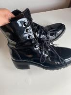 Nubikk veterboots zwart lak maat 39, Ophalen of Verzenden, Zo goed als nieuw, Zwart