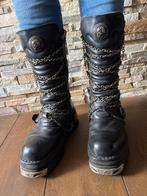 Stoere New Rock laarzen mt 44, Zwart, Boots, Gedragen, New Rock