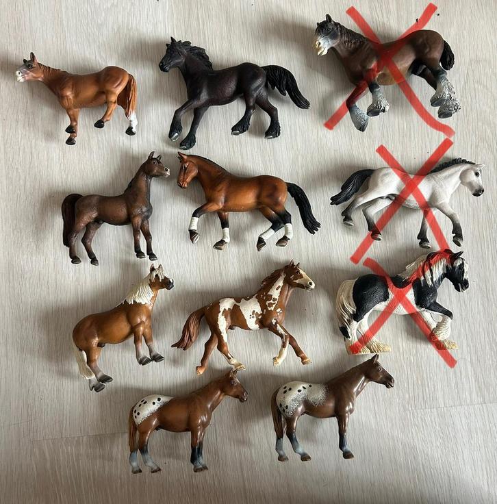 Oude vintage schleich sleich paarden en veulens, Kinderen en Baby's, Speelgoed | Actiefiguren, Zo goed als nieuw, Ophalen of Verzenden