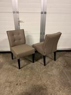 25 stuks Luxe taupe horeca bistro restaurant zorg stoelen, Huis en Inrichting, Stoelen, Ophalen, Bruin, Zo goed als nieuw, Vijf, Zes of meer stoelen